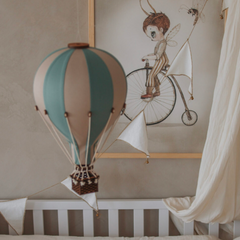 Beige and Mint Decorative Hot Air Balloon (3 Sizes)