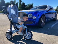 Bentley 6 in 1 Stroller Trike - Jetstream Blue