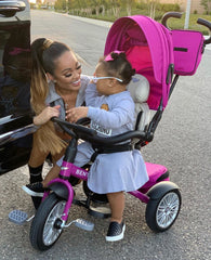 Bentley 6 in 1 Stroller Trike- Fuchsia Pink