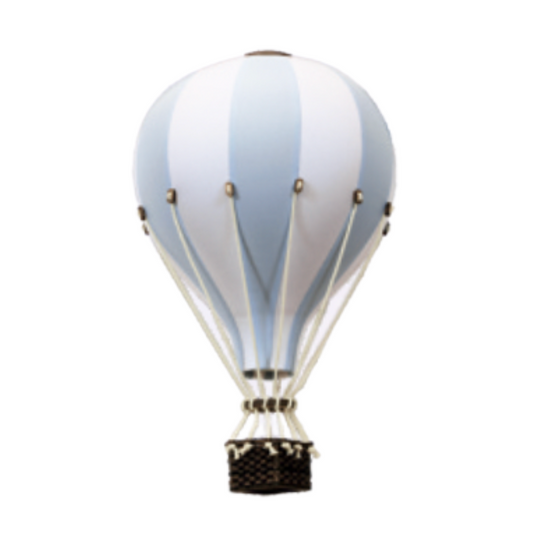 Blue and White Decorative Hot Air Balloon (3 Sizes)