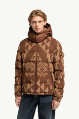Boislune Hooded Corduroy Short Down Jacket