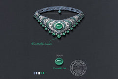 Emerald Lotus Necklace