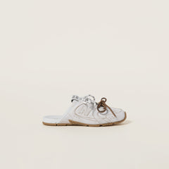 New Balance X Miu Miu 530 Sl Deco Calf Leather Mules