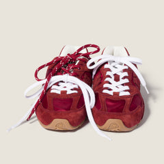 New Balance X Miu Miu 530 Sl Technical Fabric And Suede Sneakers