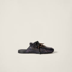 New Balance X Miu Miu 530 Sl Deco Calf Leather Mules