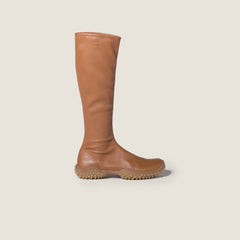 Stretch Nappa Leather Boots