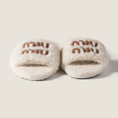 Shearling Slides
