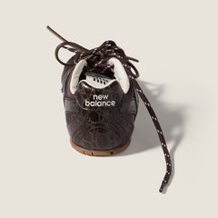 New Balance X Miu Miu 530 Sl Crocodile Embossed Calfskin And Technical Fabric Sneakers