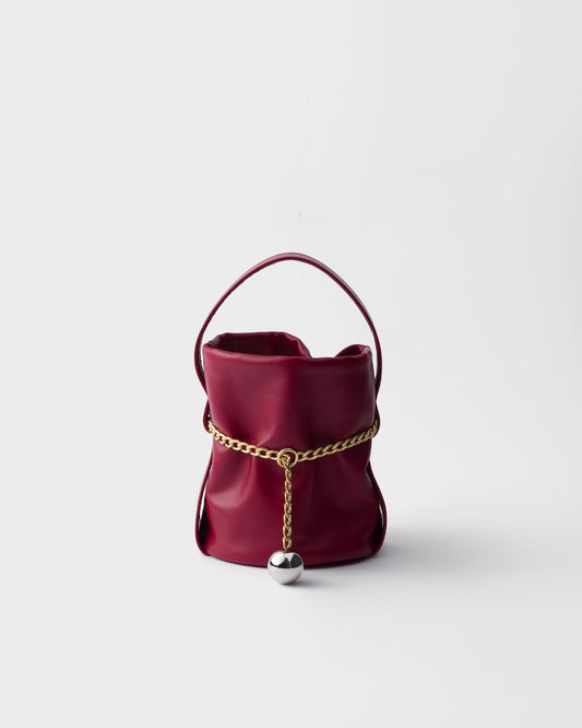 Petit Sac Noir Nappa Leather Mini-bucket Bag
