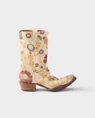 Printed Fabric Boots