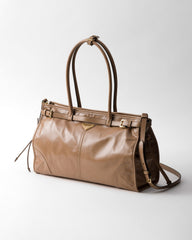 Prada Bonnie large leather handbag