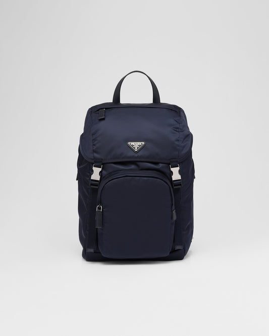 Re-Nylon And Saffiano Leather Backpack