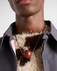 Metal Basketball Necklace