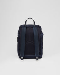 Re-Nylon And Saffiano Leather Backpack