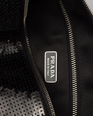 Small Satin And Sequin Shoulder Bag