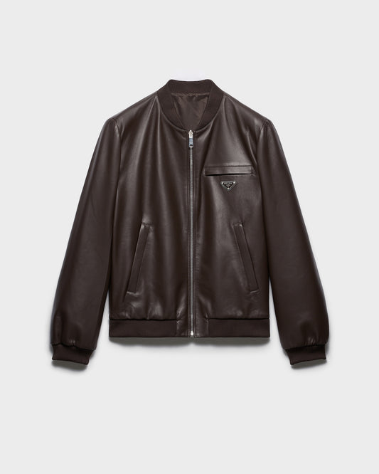 Reversible Nappa Leather Bomber Jacket