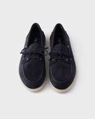 Suede Boat Shoes With Laces