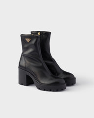 Stretch Nappa Leather Booties