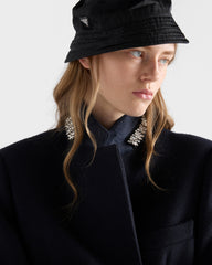 Single-breasted Embroidered Double Wool Coat