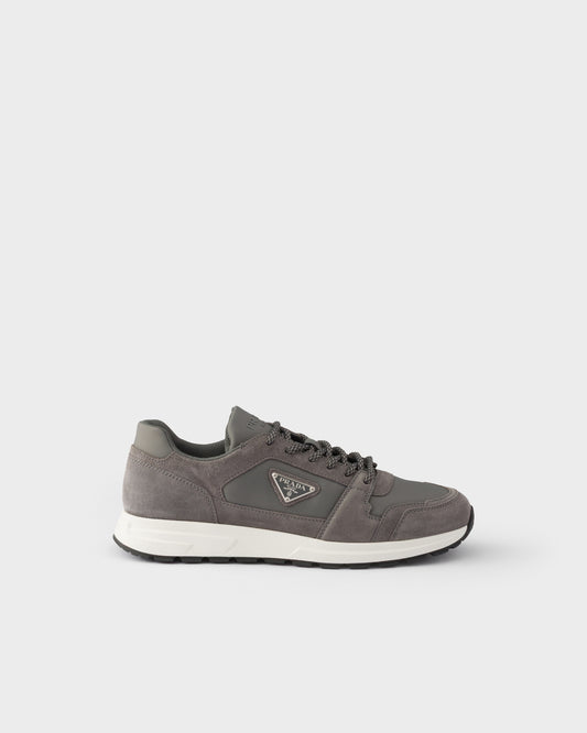 Prax Suede And Re-nylon Sneakers