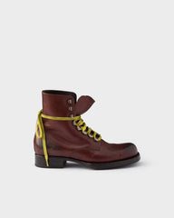 Leather Laced Booties
