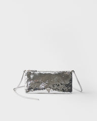 Small Satin And Sequin Shoulder Bag