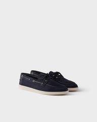 Suede Boat Shoes With Laces