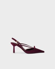 Suede Slingback Pumps
