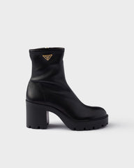 Stretch Nappa Leather Booties