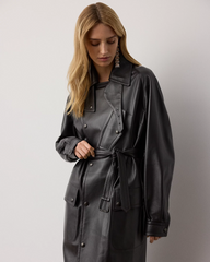 Bailey Lambskin Trench Coat