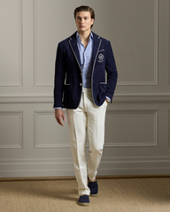 Hand-Tailored Embroidered Terry Blazer