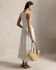Lace-Trim Tank Dress