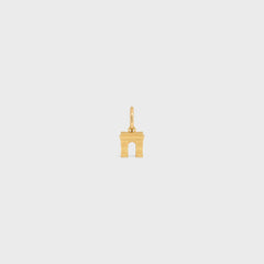 Celine Charms Arc De Triomphe In Brass With Gold Finish