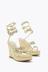 Kassie Yellow Wedge Sandal 105