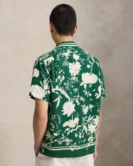 Wimbledon Linen-silk Camp Shirt