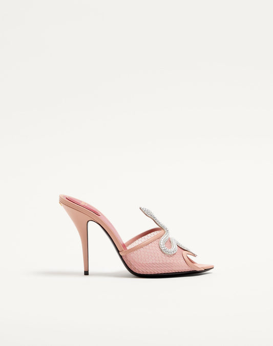 Coeur Vipère Mesh Slide Sandal 105mm