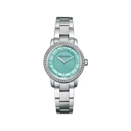 Atlas® 29 Mm Watch In Stainless Steel With Diamonds