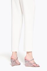 Eva Lilac Wedge Sandal 80