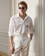 Relaxed Fit Monogram Poplin Shirt