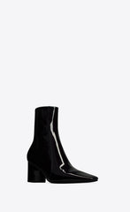 Rainer Zipped Boots In Patent Leather