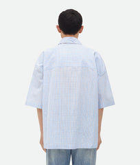 Cotton Linen Check Overshirt
