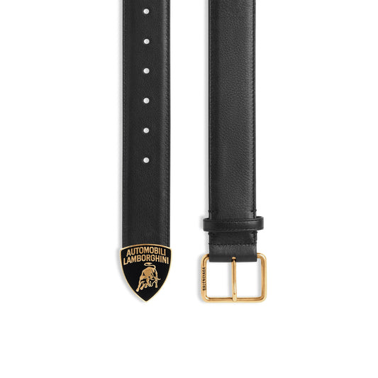 Men's Balenciaga | Automobili Lamborghini Classic Belt In Black