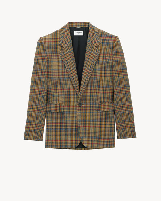 Jacket In Prince Of Wales Wool