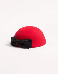 Vlogo Signature Hat In Lapin Fabric With Satin Bow