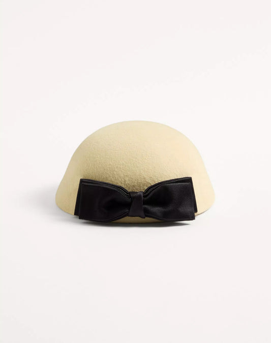 Vlogo Signature Hat In Lapin Fabric With Satin Bow