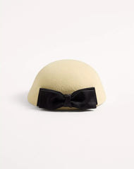 Vlogo Signature Hat In Lapin Fabric With Satin Bow