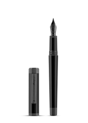 Otto Fountain Pen, IP Ultra-Black 18k Gold