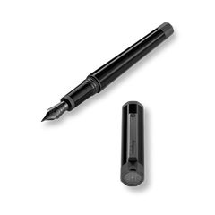 Otto Fountain Pen, IP Ultra-Black 18k Gold