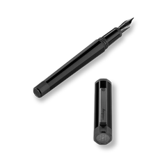 Otto Fountain Pen, IP Ultra-Black 18k Gold