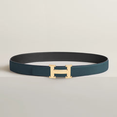 H Striee Belt Buckle & Reversible Leather Strap 32 Mm